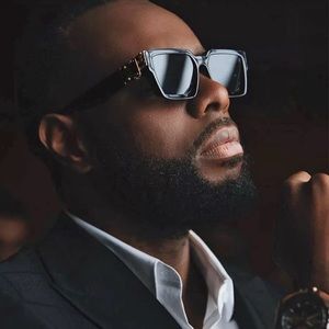 Luxury Brand Men Designer Square Sunglasses Glasses Gold Black Silver